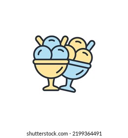 ice cream icons  symbol vector elements for infographic web