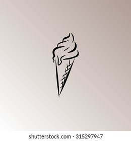 Ice Cream Icons Vector Stock Vector (Royalty Free) 315297947 | Shutterstock