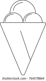 Ice cream icons vector 
