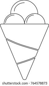Ice cream icons vector 
