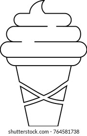 Ice cream icons vector 