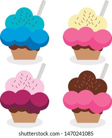 Ice Cream illustracion vector edit
