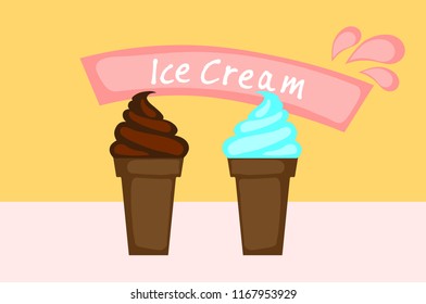 Ice cream illustration