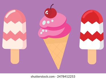 ice cream, illustration, for backgrounds and textures, 