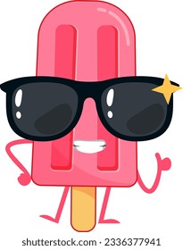 Ice cream illustration cute vector element