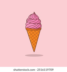 Ice cream illustration design element