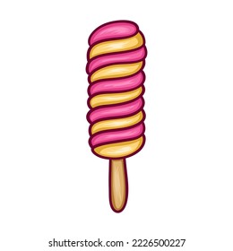 ice cream illustration logo vector