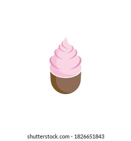 Ice cream illustration vector design