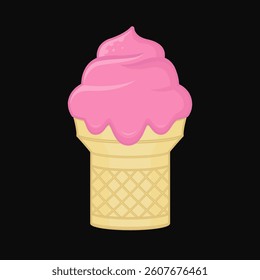 Ice cream illustration vector design