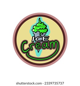 ice cream image decoration element with very attractive colors.vector