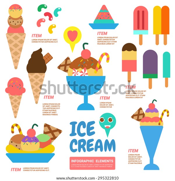 Ice Cream Infographics Stock Vector (Royalty Free) 295322810 | Shutterstock