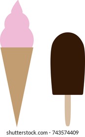 Ice cream isolated