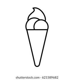 ice cream isolated icon