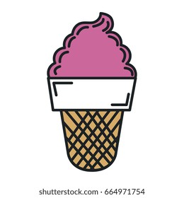 ice cream isolated icon