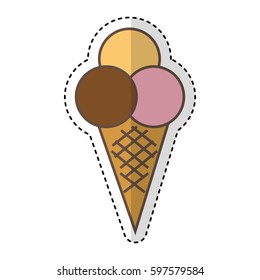 ice cream isolated icon vector illustration design