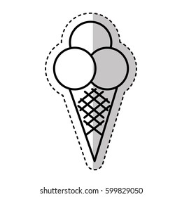 ice cream isolated icon vector illustration design