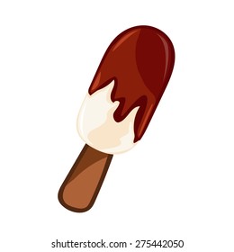 ice cream isolated illustration on white background