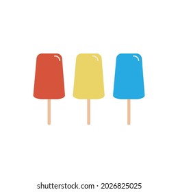 Ice cream isolated on white background. Vector illustration