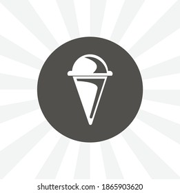 Ice cream isolated vector icon. food design element
