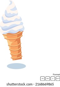 Ice cream isolated vector icon. line, solid food design element. Ice-cream vector icon. food design element. Ice cream.