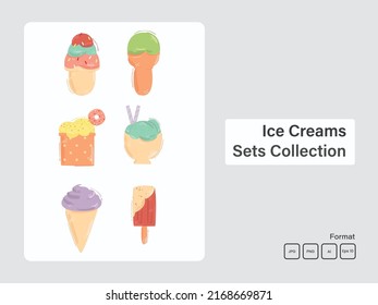 Ice cream isolated vector icon. line, solid food design element. Ice-cream vector icon. food design element. Ice cream.