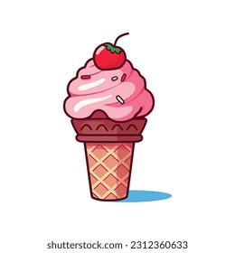 Eis einzeln Vektorgrafik für Web, Design, Druck.