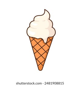 ice cream isolated Vector illustration for web,design, print.