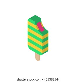 Ice cream isometric icon on white background Created For Mobile, Web, Decor, Print Products, Applications