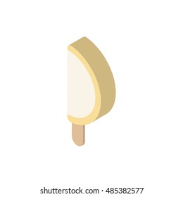 Ice cream isometric icon on white background Created For Mobile, Web, Decor, Print Products, Applications