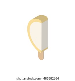 Ice cream isometric icon on white background Created For Mobile, Web, Decor, Print Products, Applications