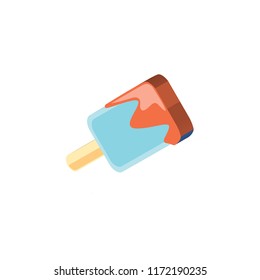 Ice cream isometric left top view 3D icon