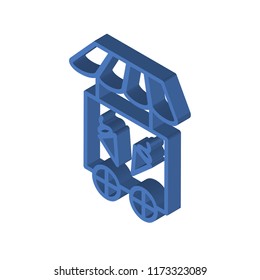Ice cream isometric left top view 3D icon