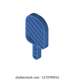 Ice cream isometric left top view 3D icon