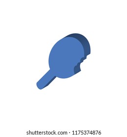 Ice cream isometric left top view 3D icon