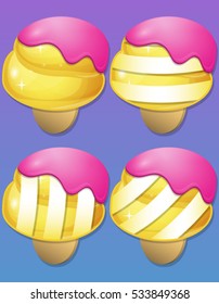 Ice Cream items for match 3 games