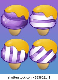 Ice Cream items for match 3 games