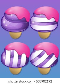 Ice Cream items for match 3 games