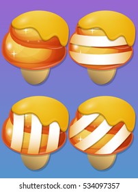 Ice Cream items for match 3 games