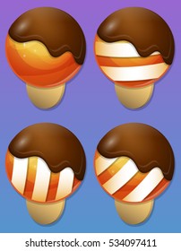 Ice Cream items for match 3 games