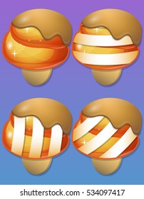 Ice Cream items for match 3 games