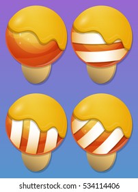 Ice Cream items for match 3 games