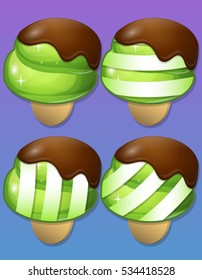 Ice Cream items for match 3 games