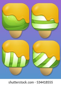 Ice Cream items for match 3 games