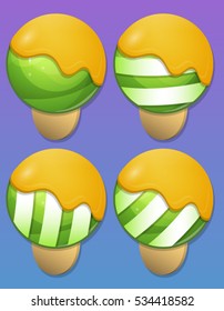 Ice Cream items for match 3 games