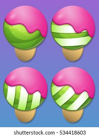 Ice Cream items for match 3 games
