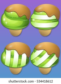 Ice Cream items for match 3 games