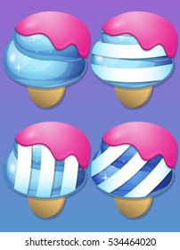 Ice Cream items for match 3 games