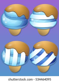 Ice Cream items for match 3 games