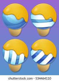 Ice Cream items for match 3 games