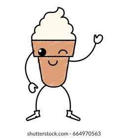 ice cream kawaii character